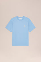 NN.07 Jett Embroidered Cotton T-Shirt 30026 - Cerulean