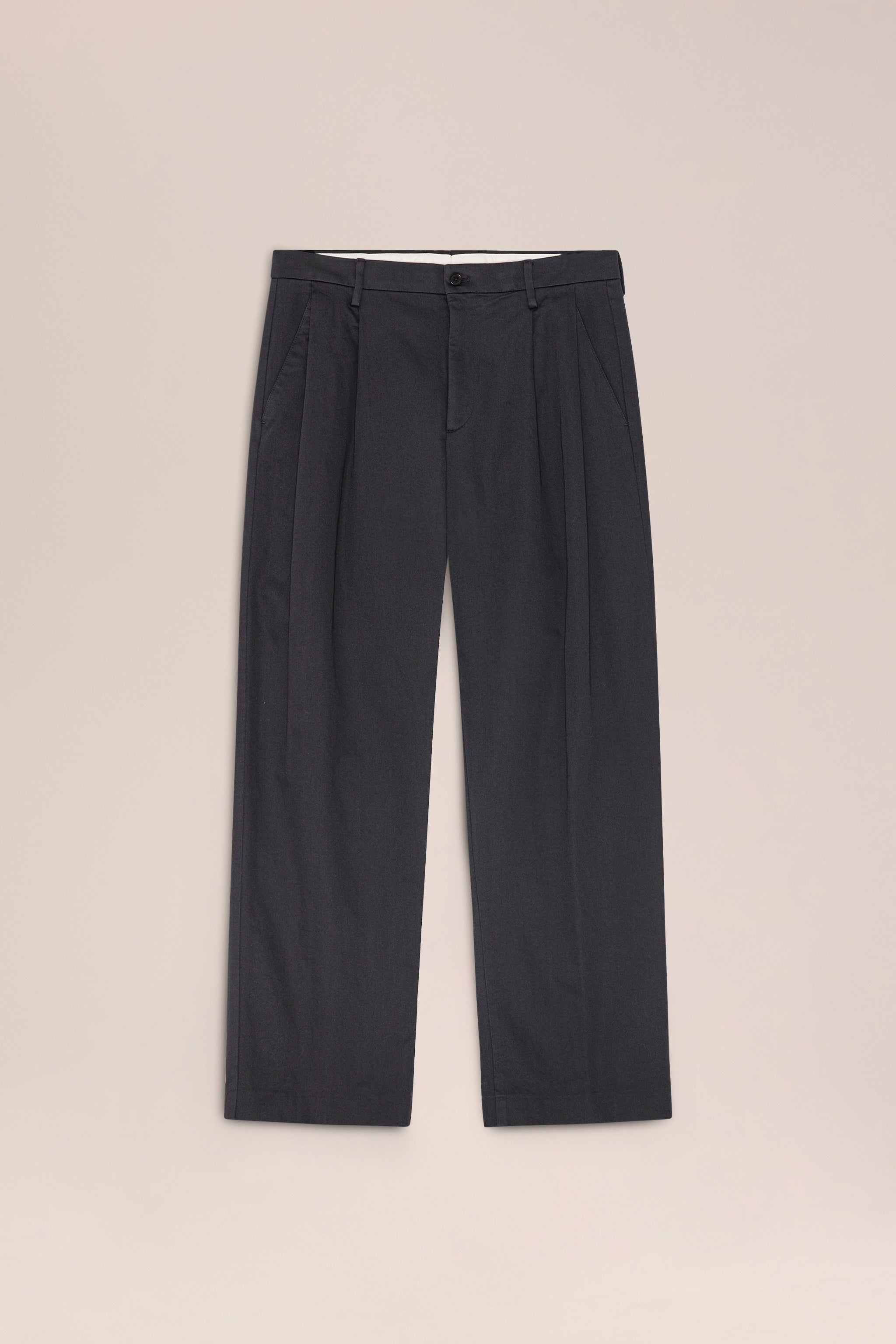 NN.07 Justin Wide Leg Trousers 1420 - Marine Navy