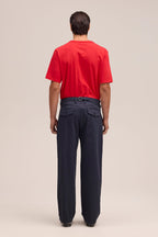 NN.07 Justin Wide Leg Trousers 1420 - Marine Navy