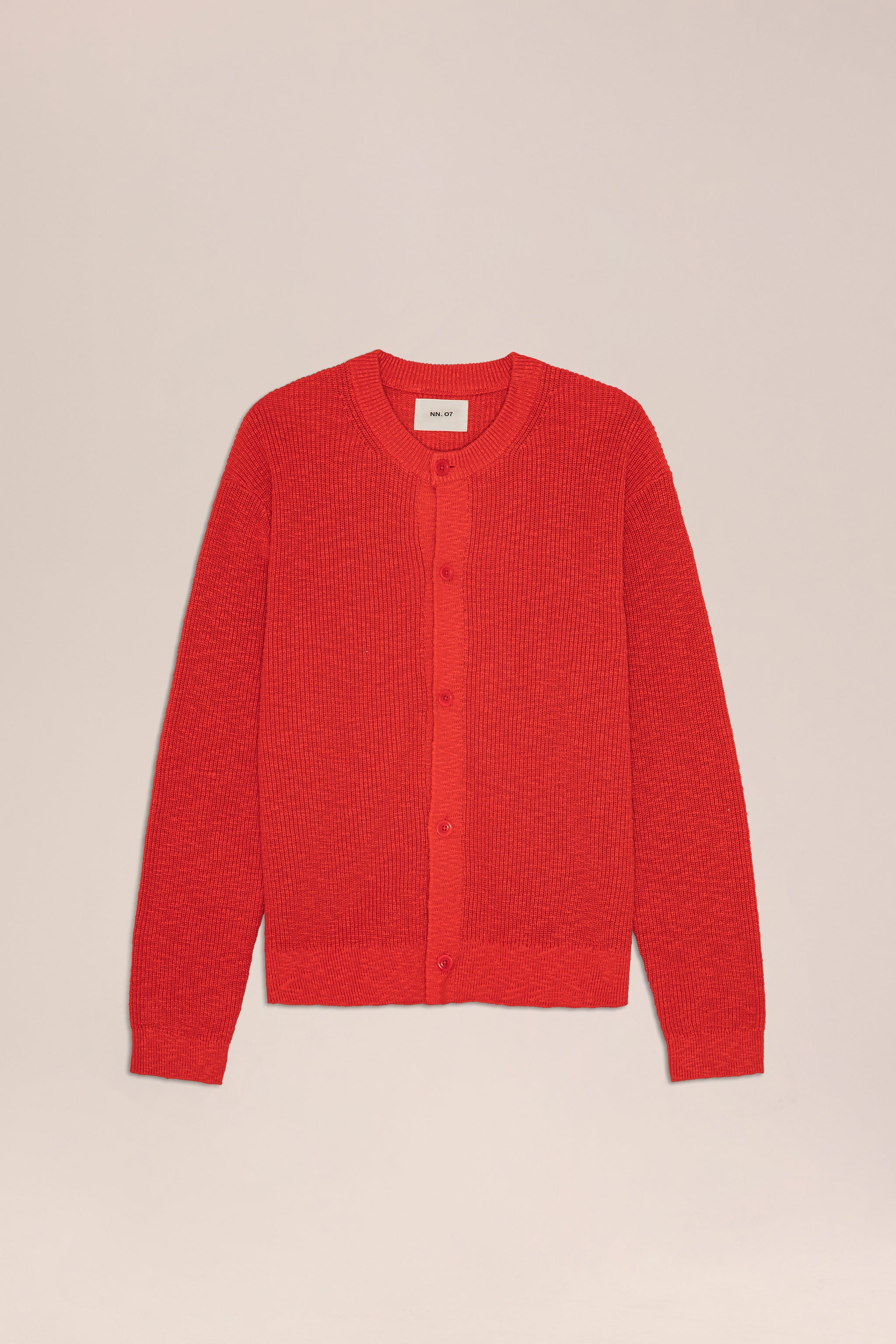 NN.07 Jasper Bouclé Knit Cardigan 60028 - Chili Glow