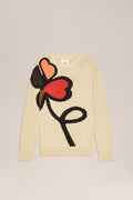 NN.07 Todd Intarsia Knit Sweater - Ecru