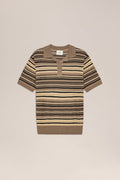 NN.07 Noam Textured Linen Polo - Mable Husk