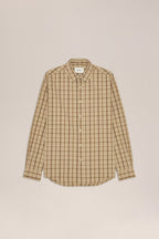 NN.07 Deon Check Shirt 50035 - Khaki Check