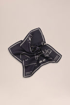 NN.07 Hub Silk Scarf 90032 - Black
