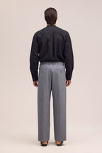 NN.07 Kay Relaxed Fit Wool Blend Trouser 10037 - Light Grey Melange