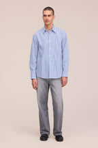 NN.07 Quinsy Check Shirt 50070 - Cobolt Check