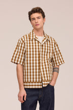 NN.07 Reed Short Sleeve Overshirt 50071 - Brown Check
