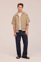 NN.07 Reed Short Sleeve Overshirt 50071 - Brown Check