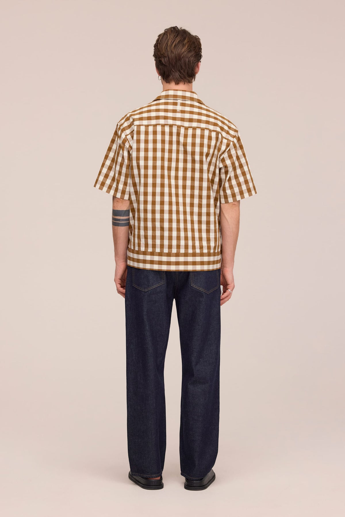 NN.07 Reed Short Sleeve Overshirt 50071 - Brown Check