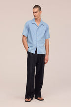 NN.07 Julio Indigo Twill Shirt 5765 - Bleach Indigo
