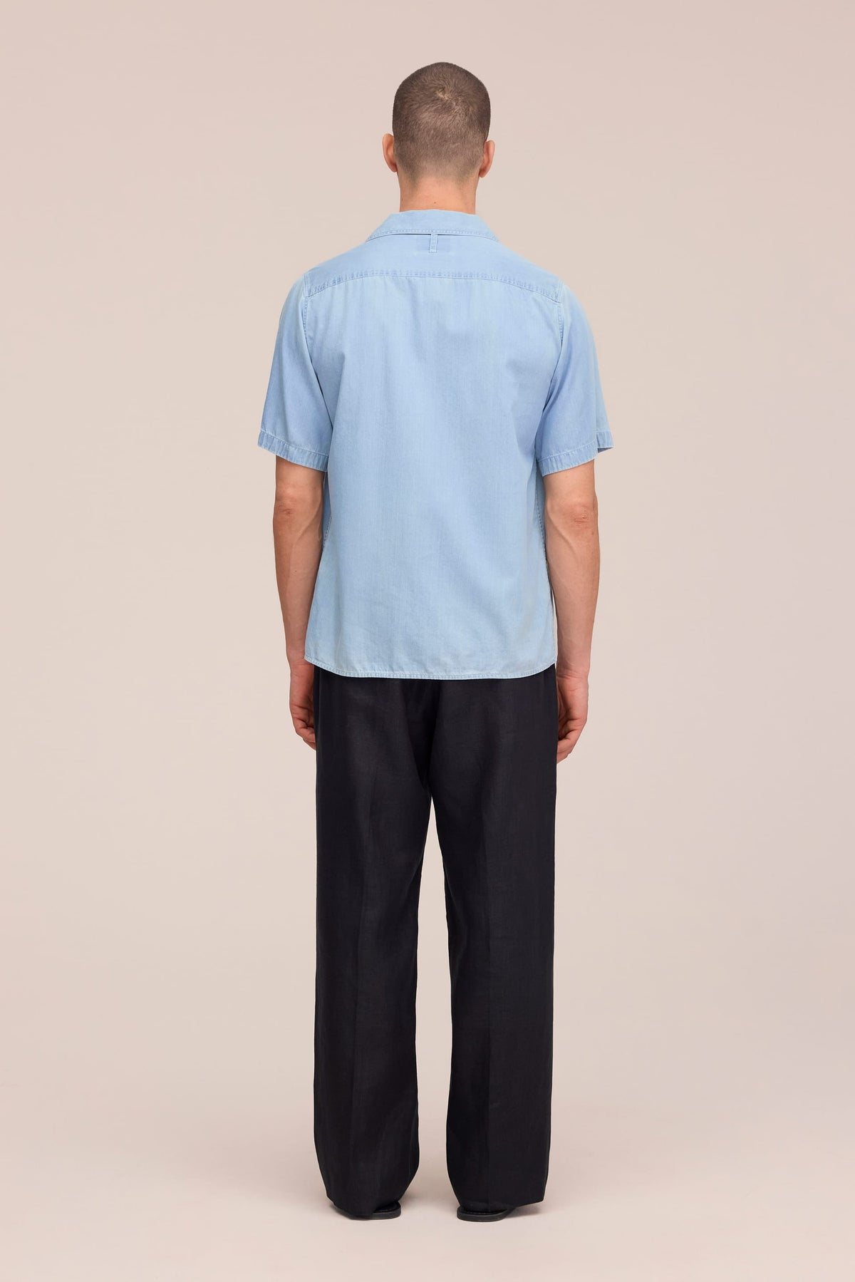 NN.07 Julio Indigo Twill Shirt 5765 - Bleach Indigo
