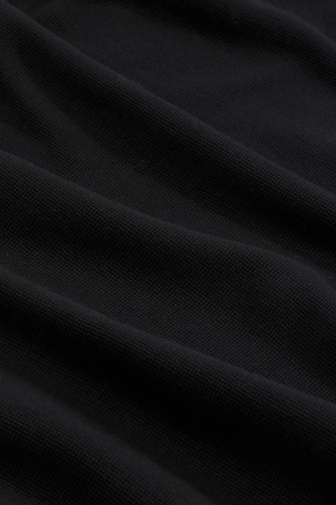 NN.07 Clive Waffle Knit Long Sleeve 3323 - Black