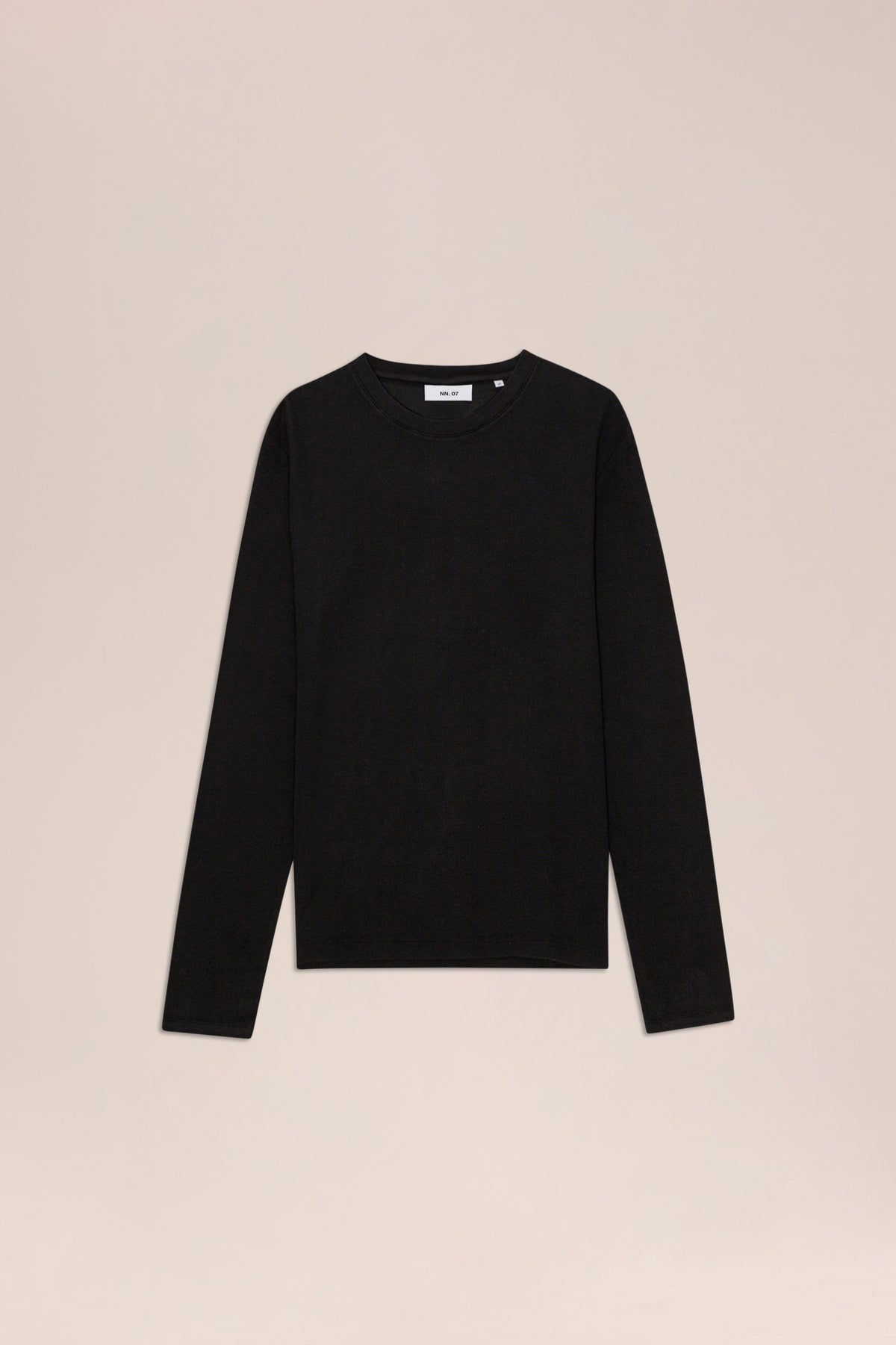 NN.07 Clive Waffle Knit Long Sleeve 3323 - Black