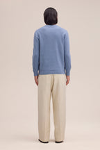 NN.07 Danny Lightweight Sweater 6429  - Stone Blue