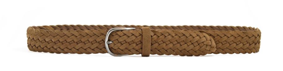 Anderson's A3008 Woven Suede Belt M3 - Light Tan