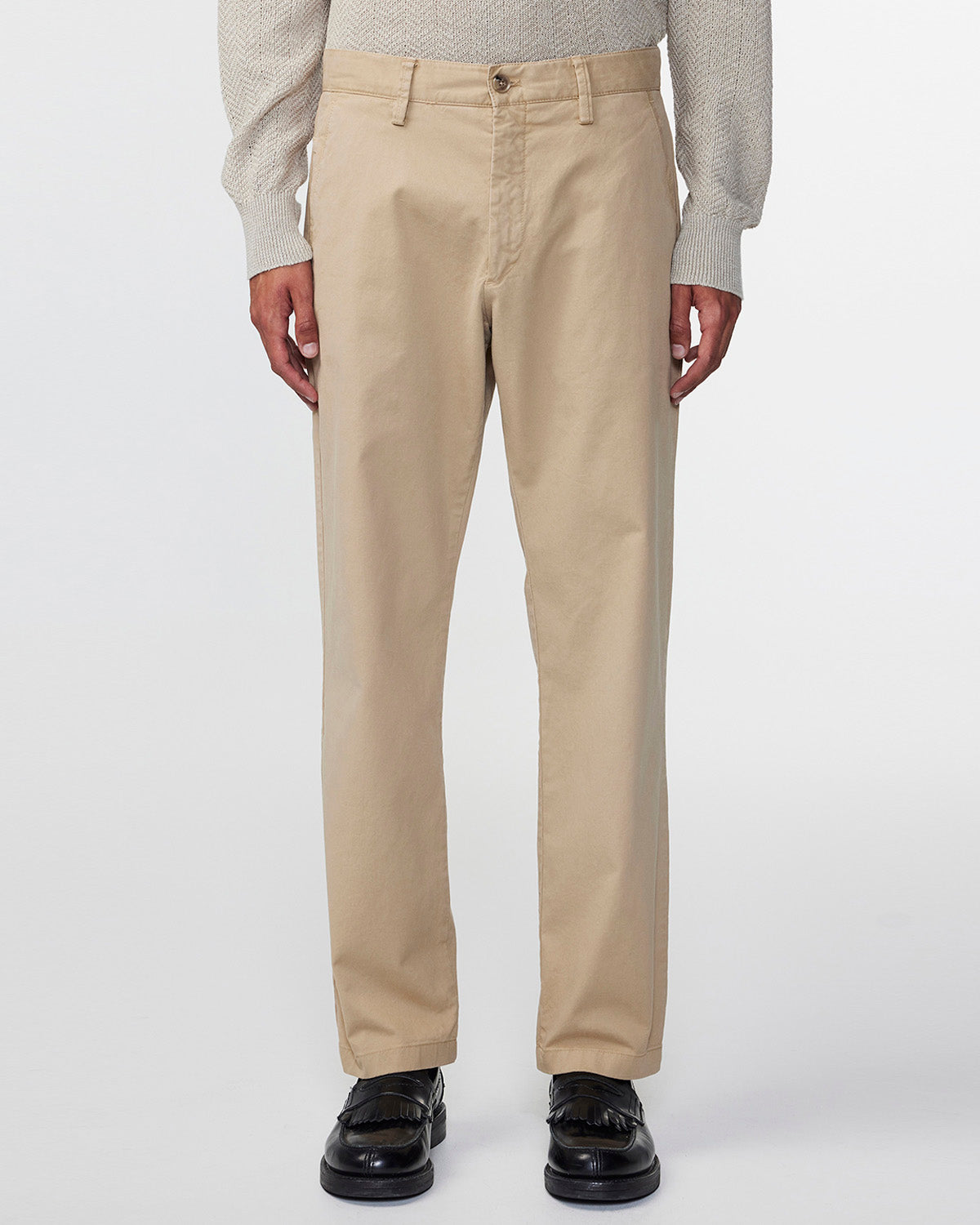 NN07 Alex Khaki Beige Straight Leg Chino Trouser 1010