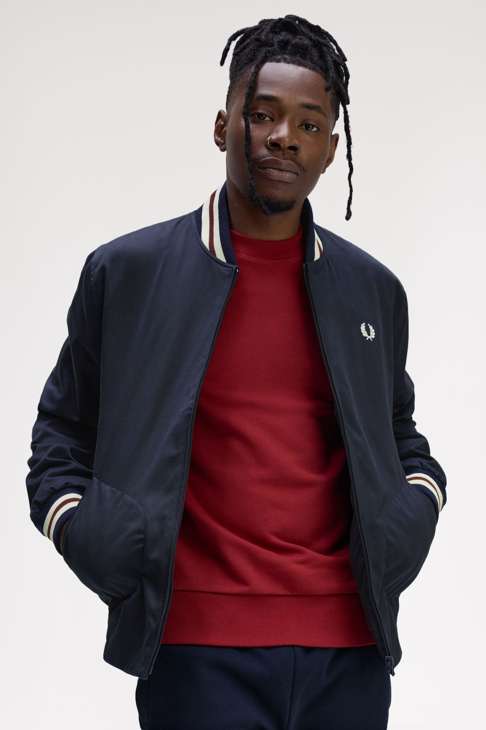 Fred Perry Twill Tennis Bomber Jacket J1331