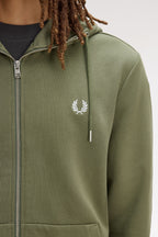Fred Perry Hooded Zip Through Sweatshirt J7536