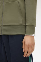 Fred Perry Hooded Zip Through Sweatshirt J7536