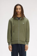 Fred Perry Hooded Zip Through Sweatshirt J7536
