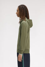Fred Perry Hooded Zip Through Sweatshirt J7536