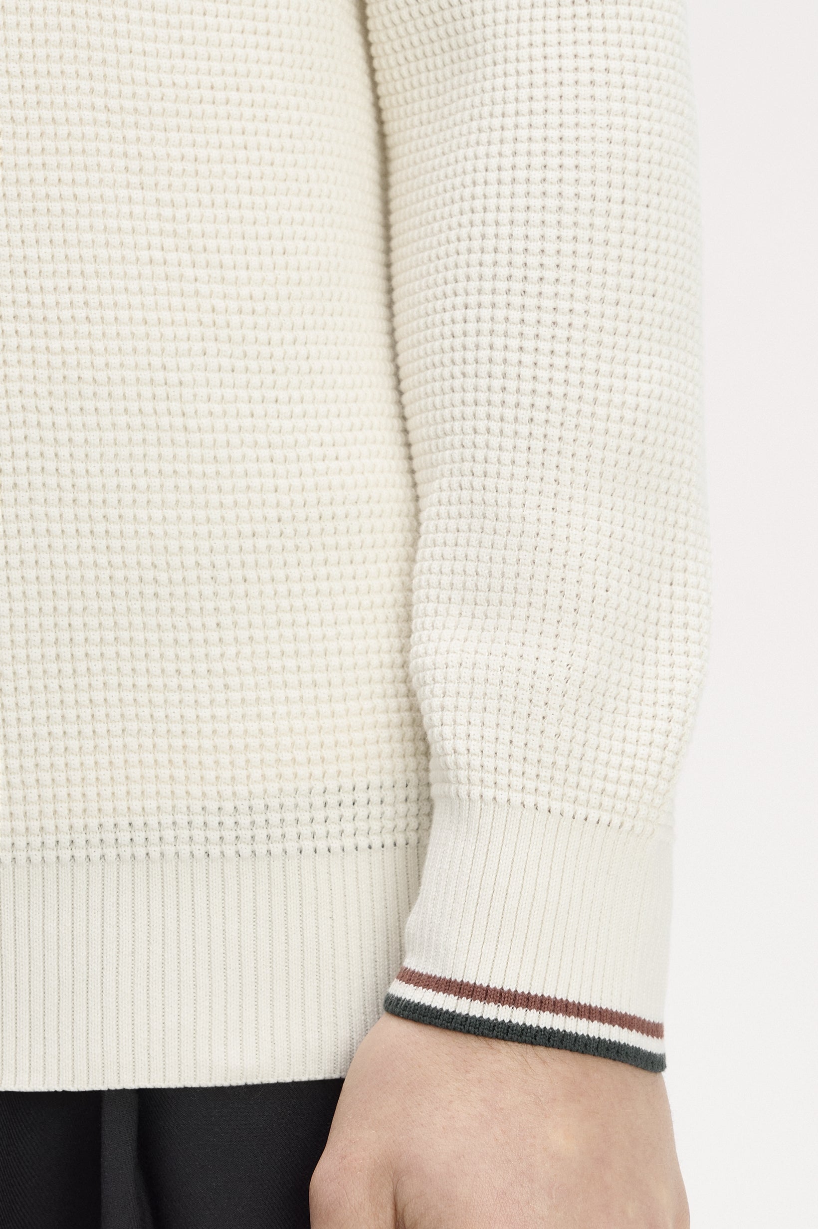 Fred Perry Waffle Stitch Half Zip