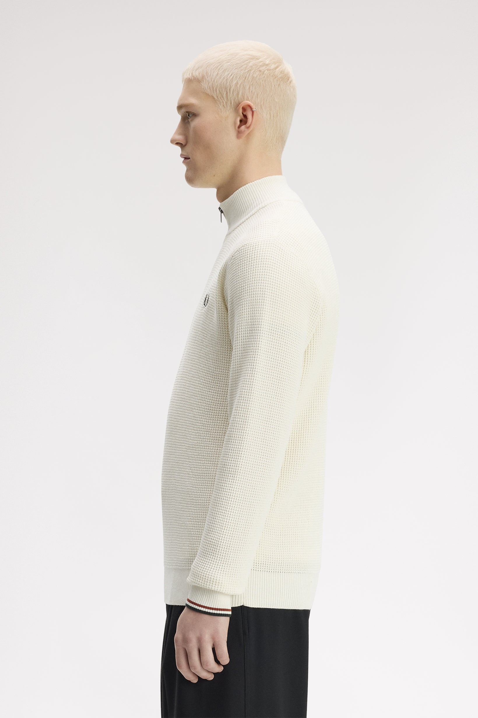 Fred Perry Waffle Stitch Half Zip