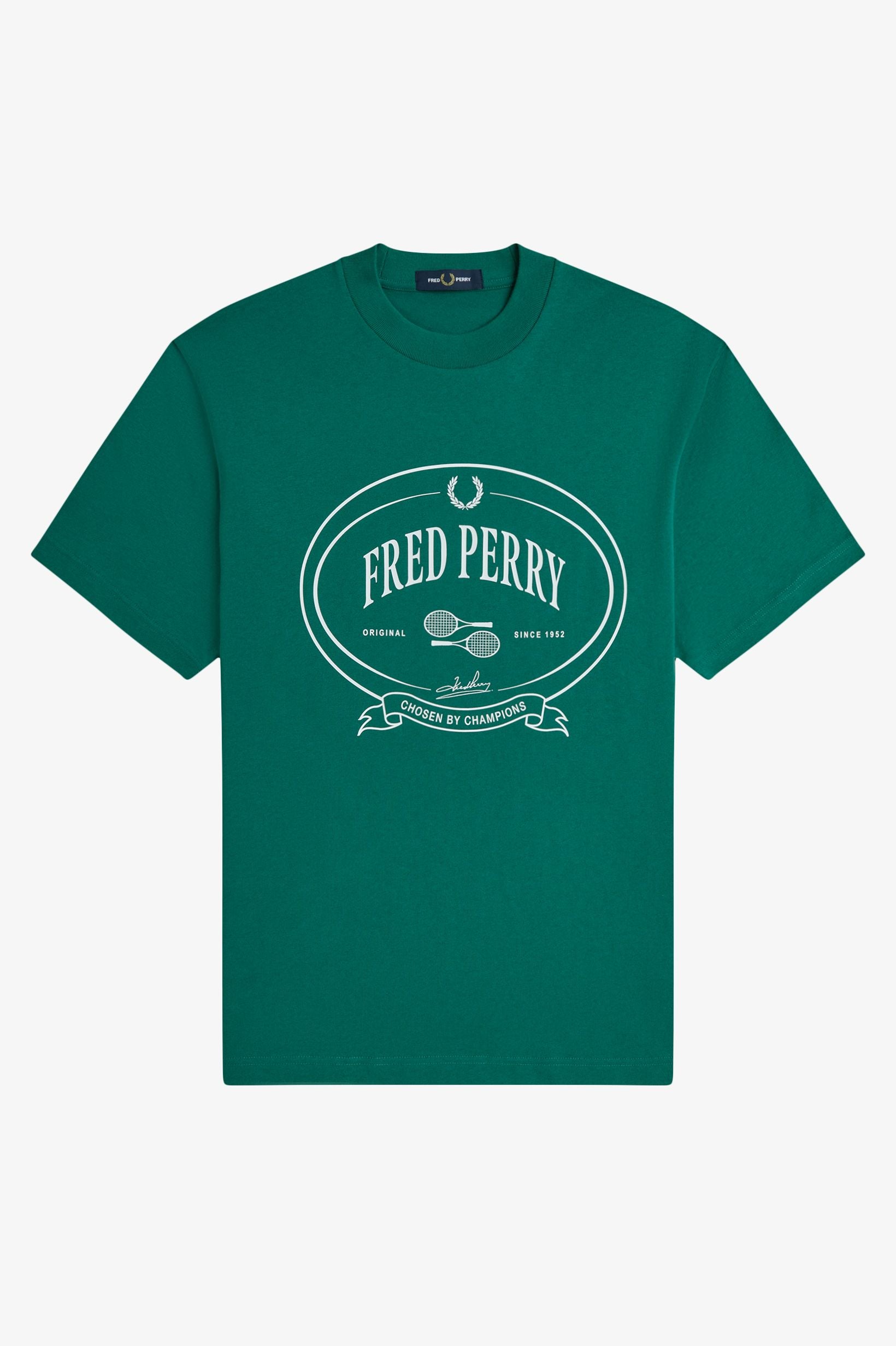 Fred Perry 'Chosen by Champions' Sport Green T-Shirt M1316