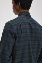 Fred Perry Brushed Black Watch Tartan Shirt M1735