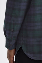 Fred Perry Brushed Black Watch Tartan Shirt M1735