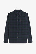 Fred Perry Brushed Black Watch Tartan Shirt M1735