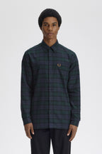 Fred Perry Brushed Black Watch Tartan Shirt M1735