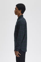 Fred Perry Brushed Black Watch Tartan Shirt M1735