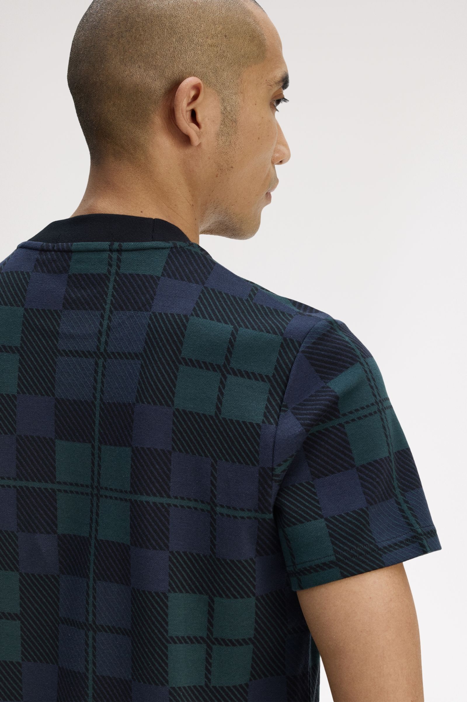 Fred Perry Black Watch Tartan T-Shirt