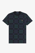 Fred Perry Black Watch Tartan T-Shirt