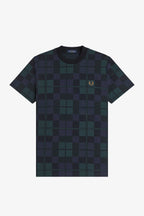 Fred Perry Black Watch Tartan T-Shirt