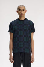 Fred Perry Black Watch Tartan T-Shirt