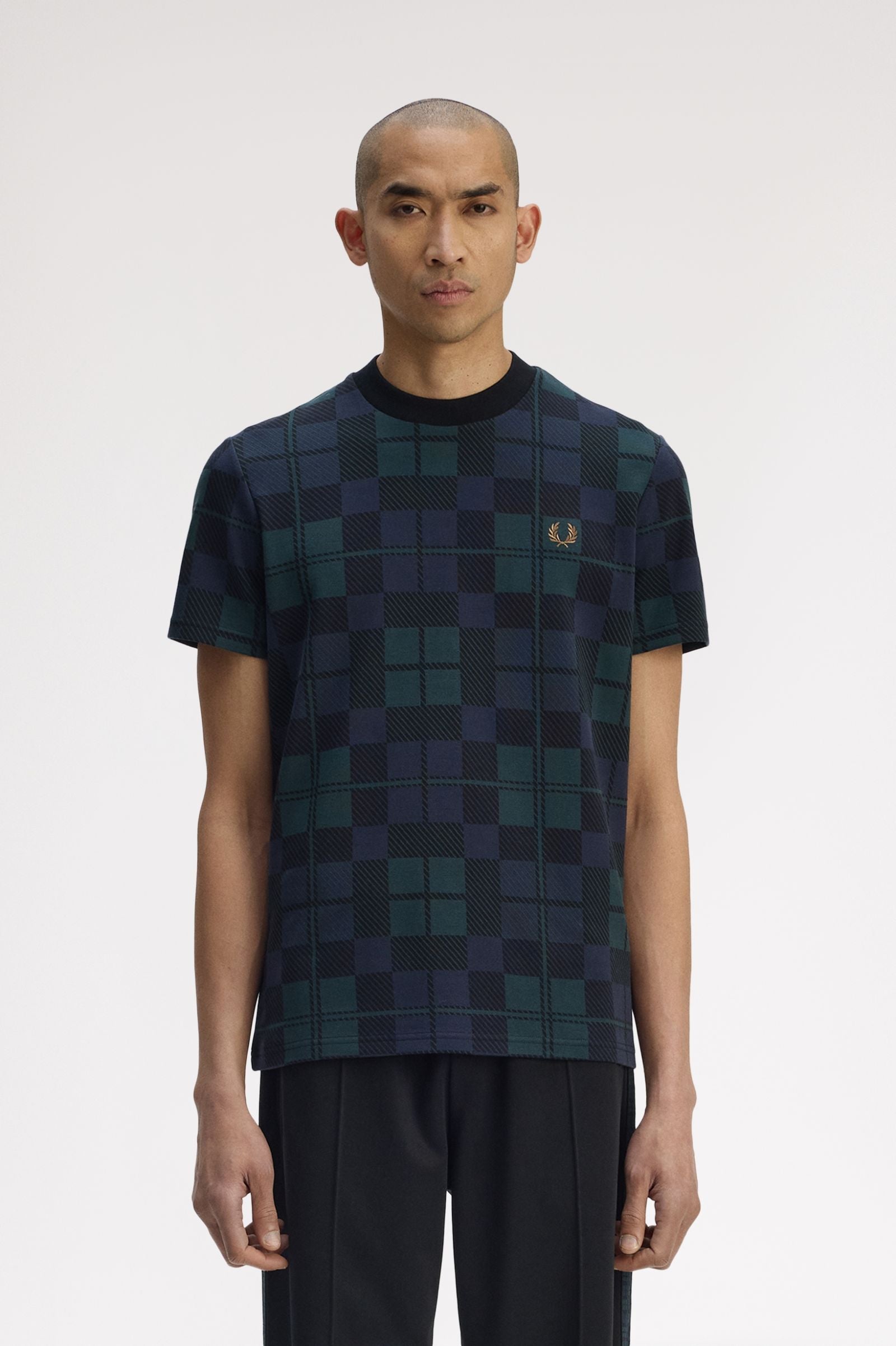 Fred Perry Black Watch Tartan T-Shirt