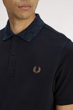 Fred Perry Black Watch Tartan Collar Polo M1762