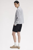 Fred Perry Striped Seersucker Zip Through Overshirt M2403