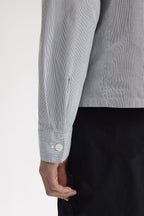 Fred Perry Striped Seersucker Zip Through Overshirt M2403