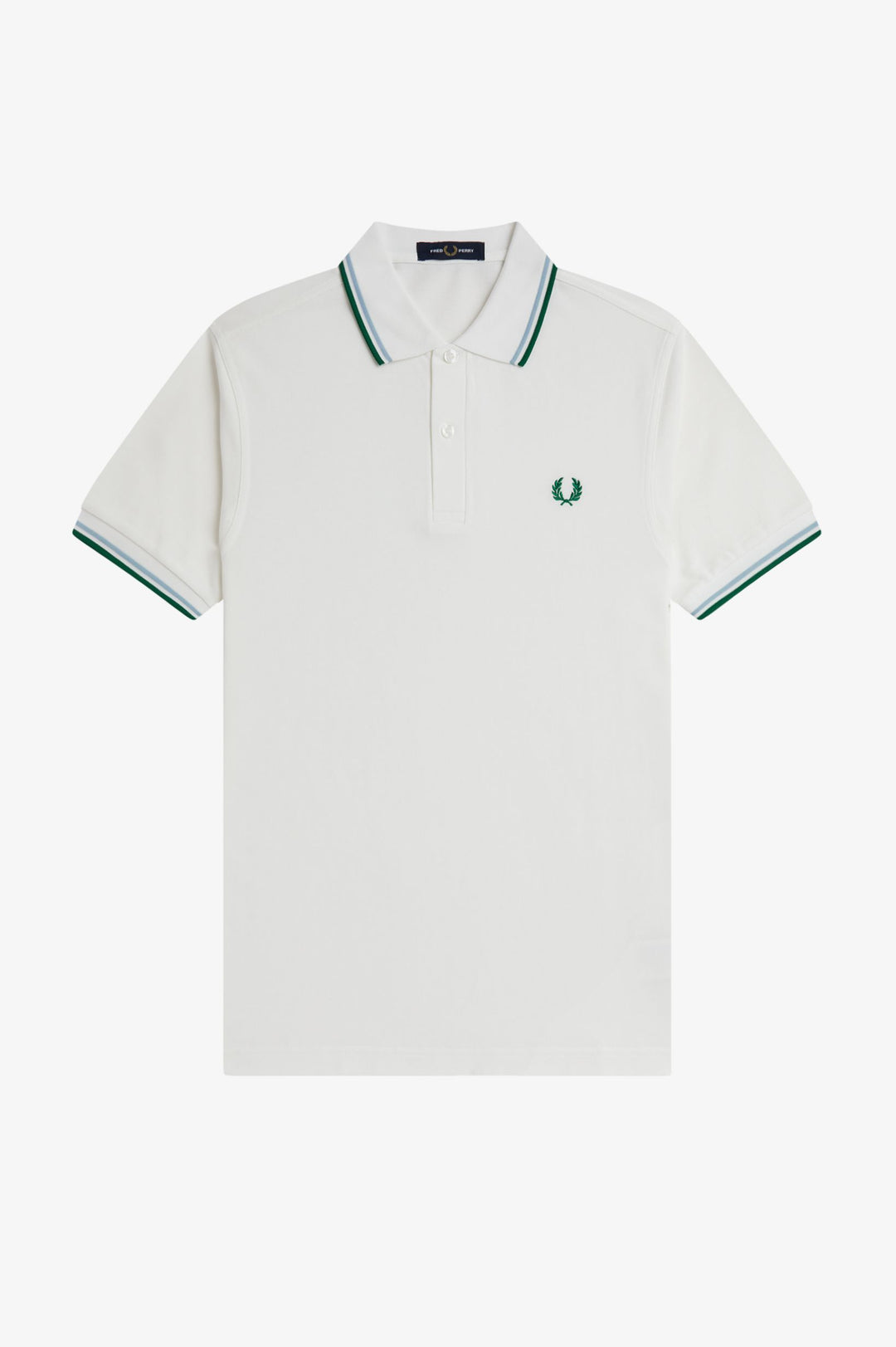 toshi様_FRED PERRY_The Fred Perry Shirt Fred Perry Texture Front Knitted T-Shirt - Ecru K7642-S64