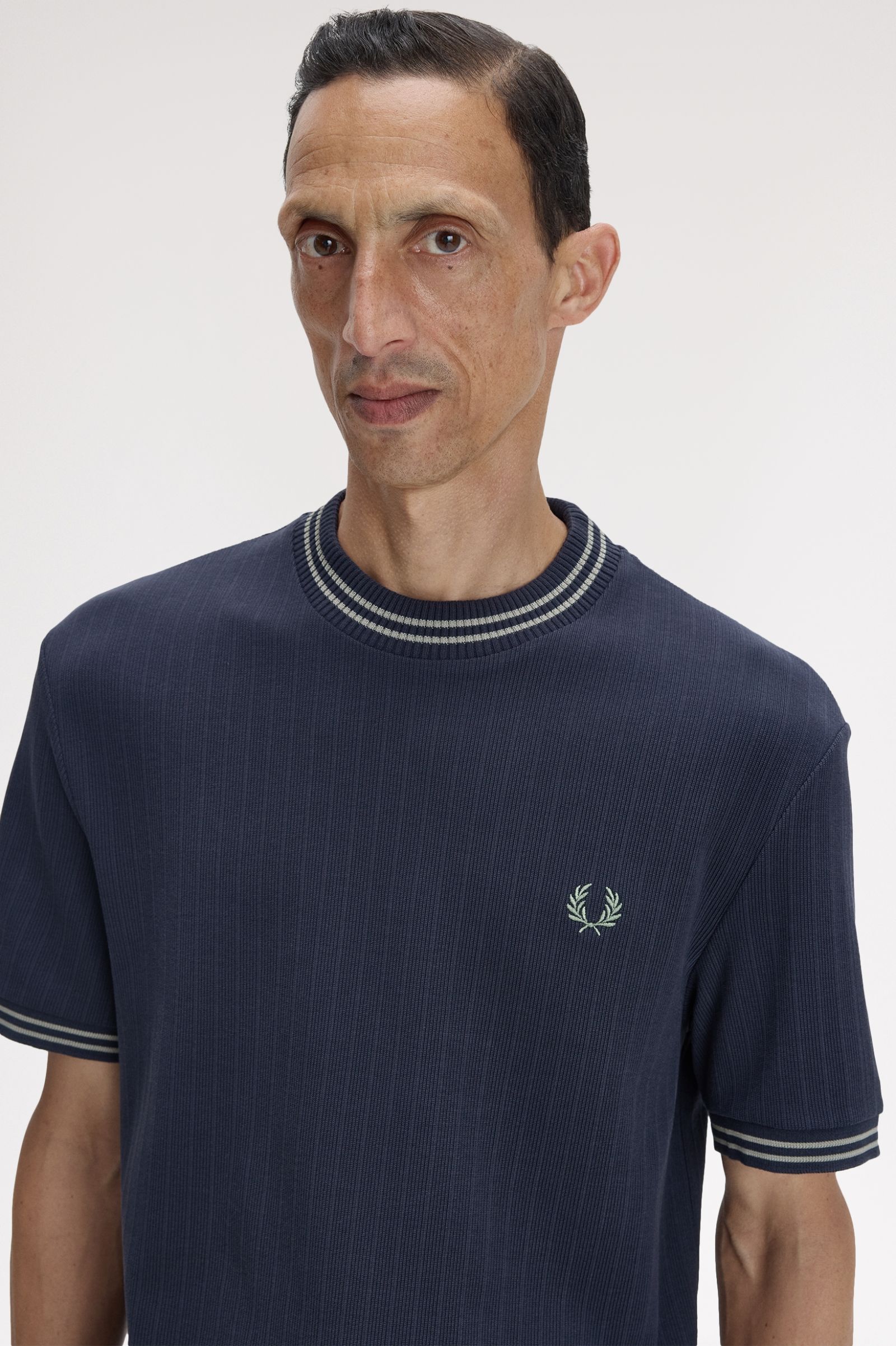 Fred Perry Ribbed Jersey T-Shirt M8679
