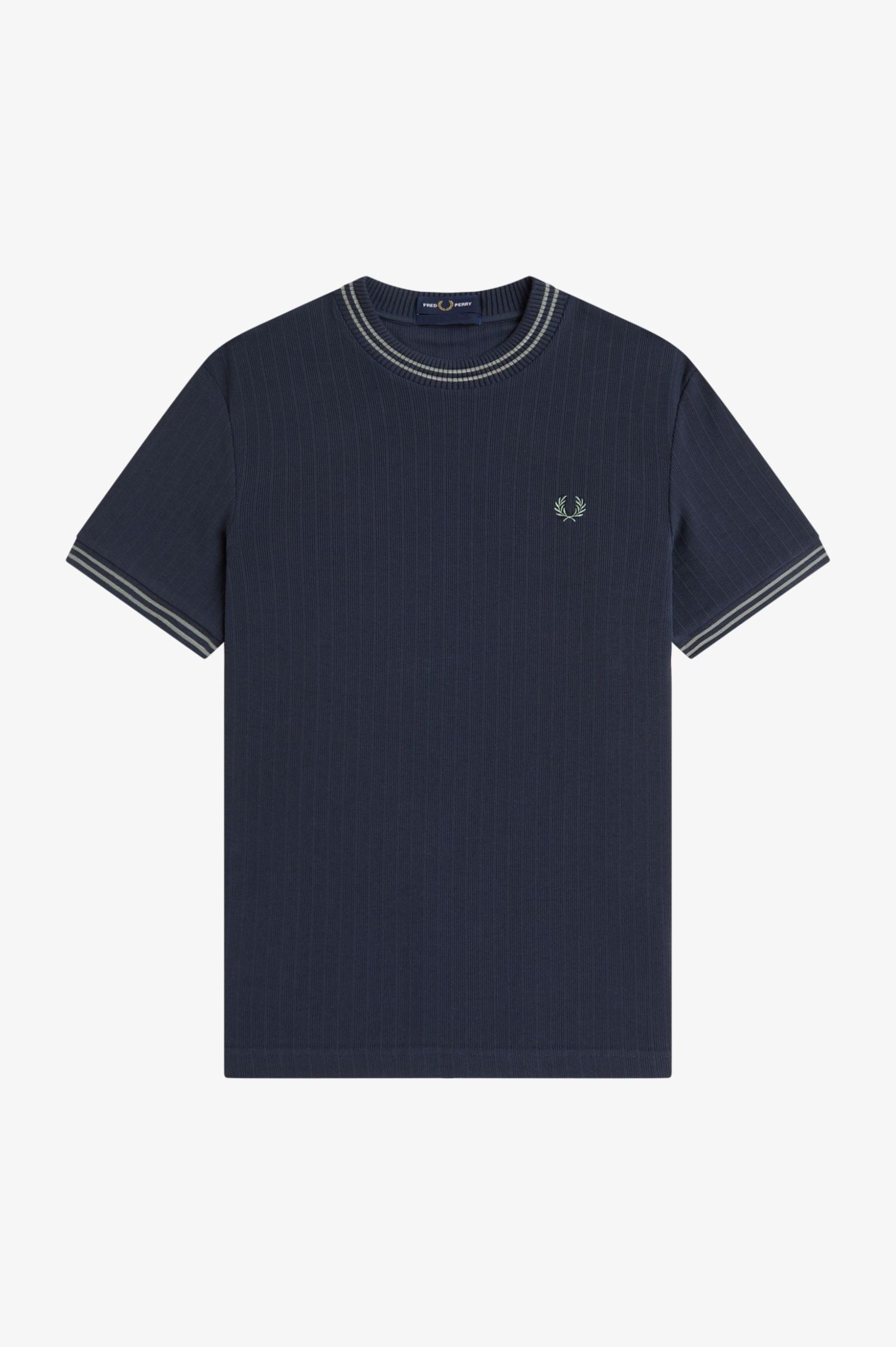 Fred Perry Ribbed Jersey T-Shirt M8679