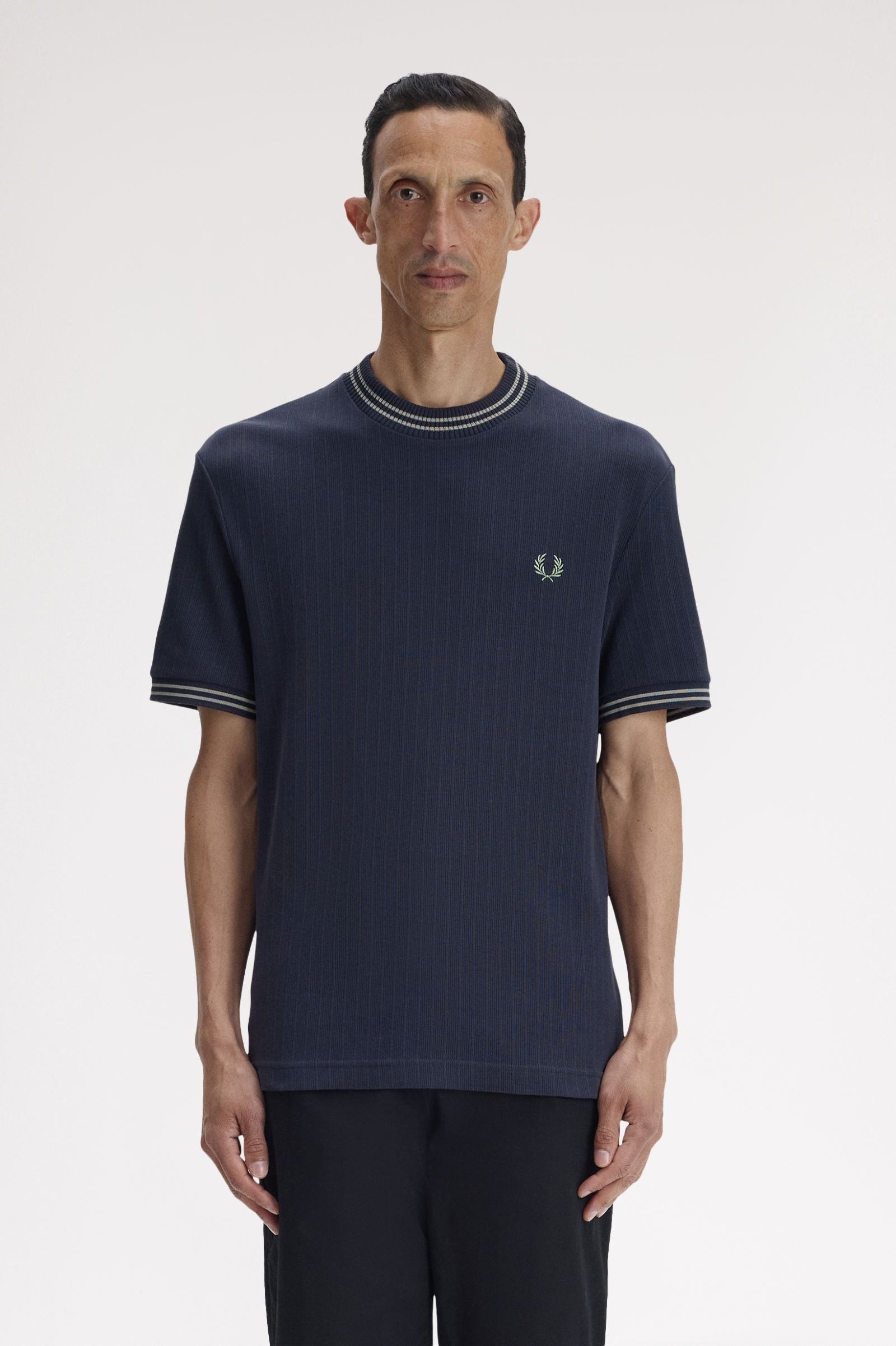 Fred Perry Ribbed Jersey T-Shirt M8679