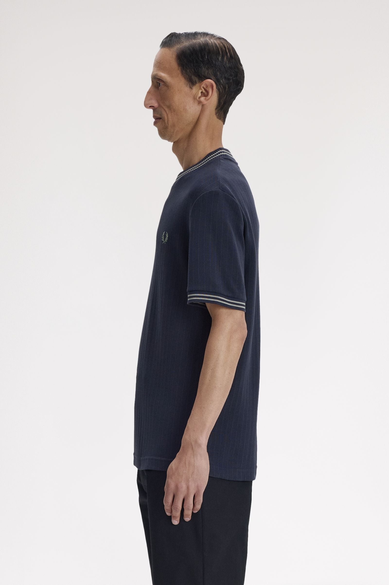 Fred Perry Ribbed Jersey T-Shirt M8679