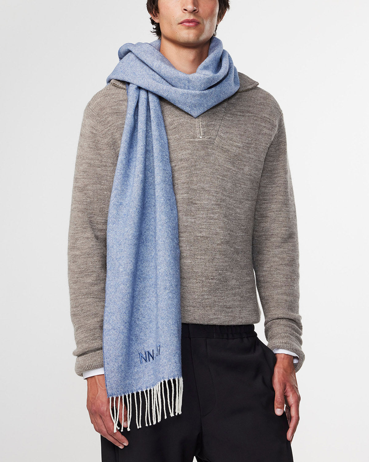 NN07 Wool & Cashmere Blend Scarf 9008