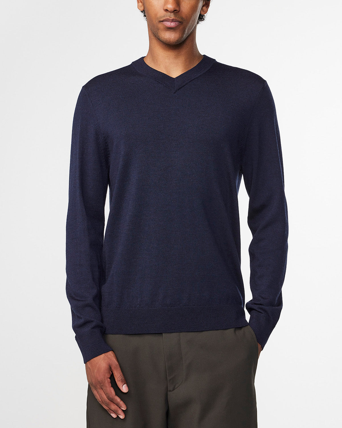 NN07 Sergio V-Neck Wool Knit 6605