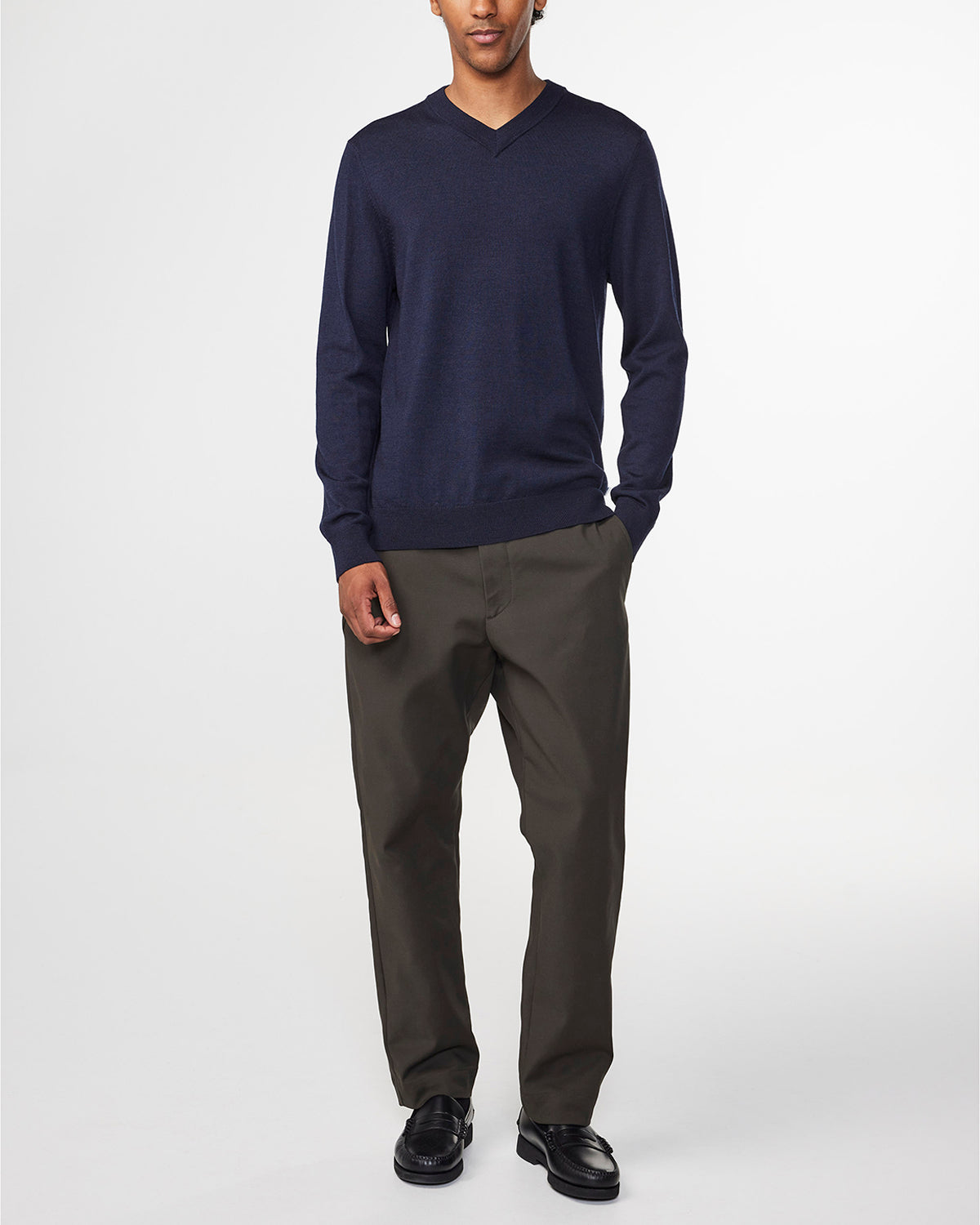 NN07 Sergio V-Neck Wool Knit 6605