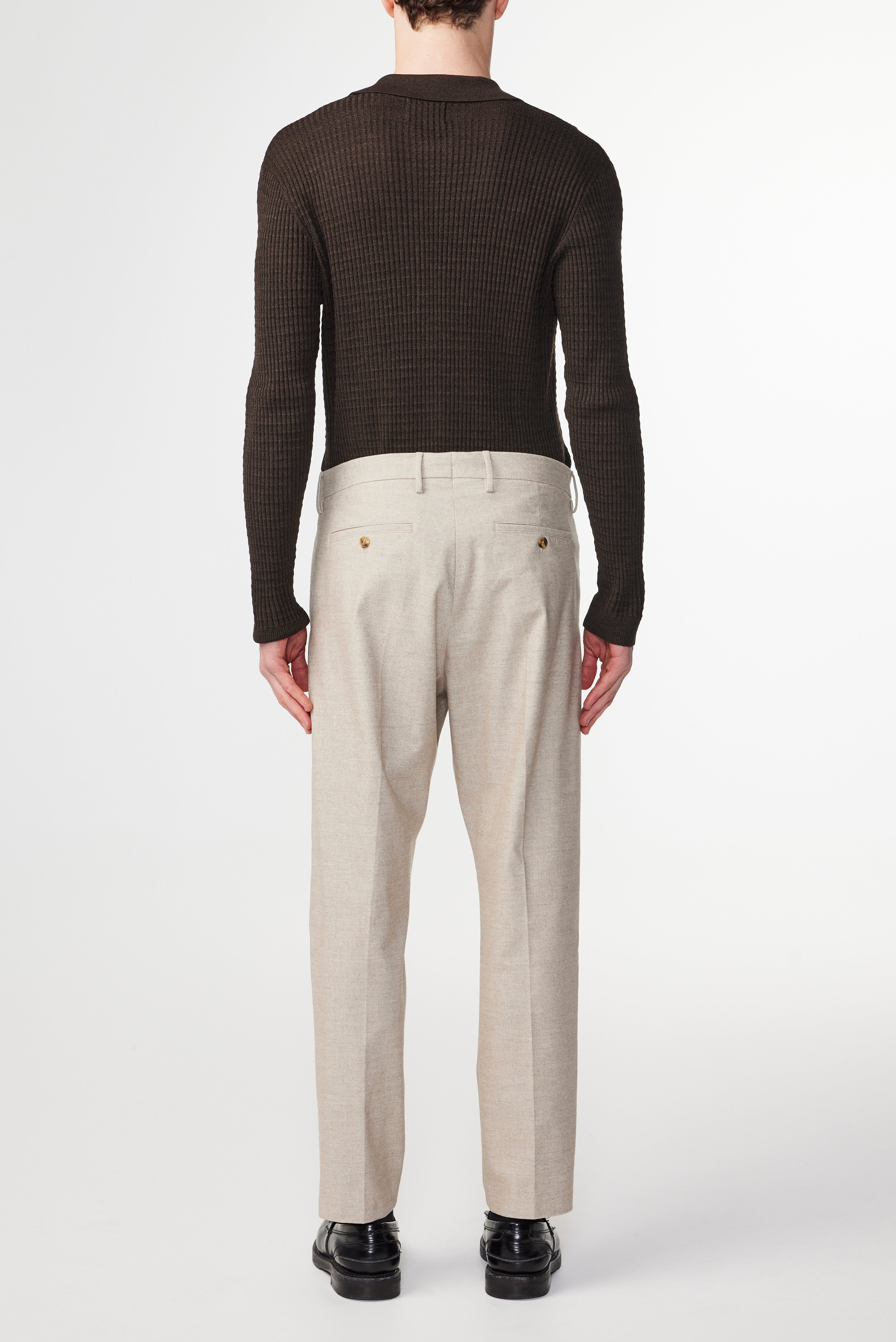 NN07 Bill Pleated Cotton Blend Trouser 1067